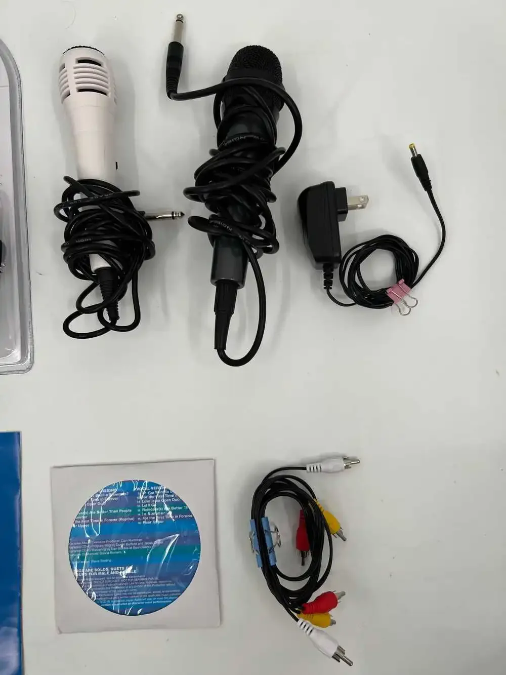 Singing Machine White Karaoke Kit | Kids OS Size Includes Microphones